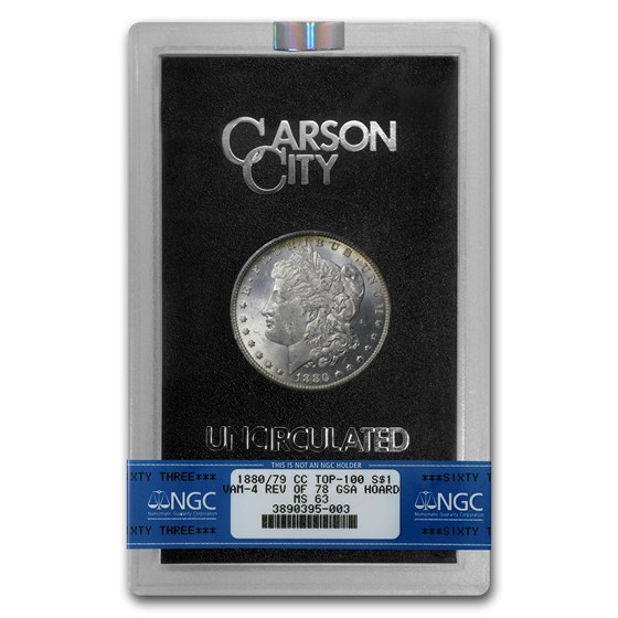 1880/79-CC Morgan Dollar Rev of 78 MS-63 NGC (GSA) 1880/79-CC Morgan Dollar Rev of 78 MS-63 NGC (GSA)