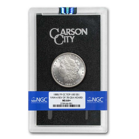 1880/79-CC Morgan Dollar Rev of 78 MS-64+ NGC (GSA) 1880/79-CC Morgan Dollar Rev of 78 MS-64+ NGC (GSA)