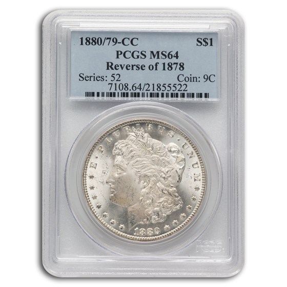 651 78 64 79 Buy 1880/79-CC Morgan Dollar Rev of 78 MS-64 PCGS | APMEX