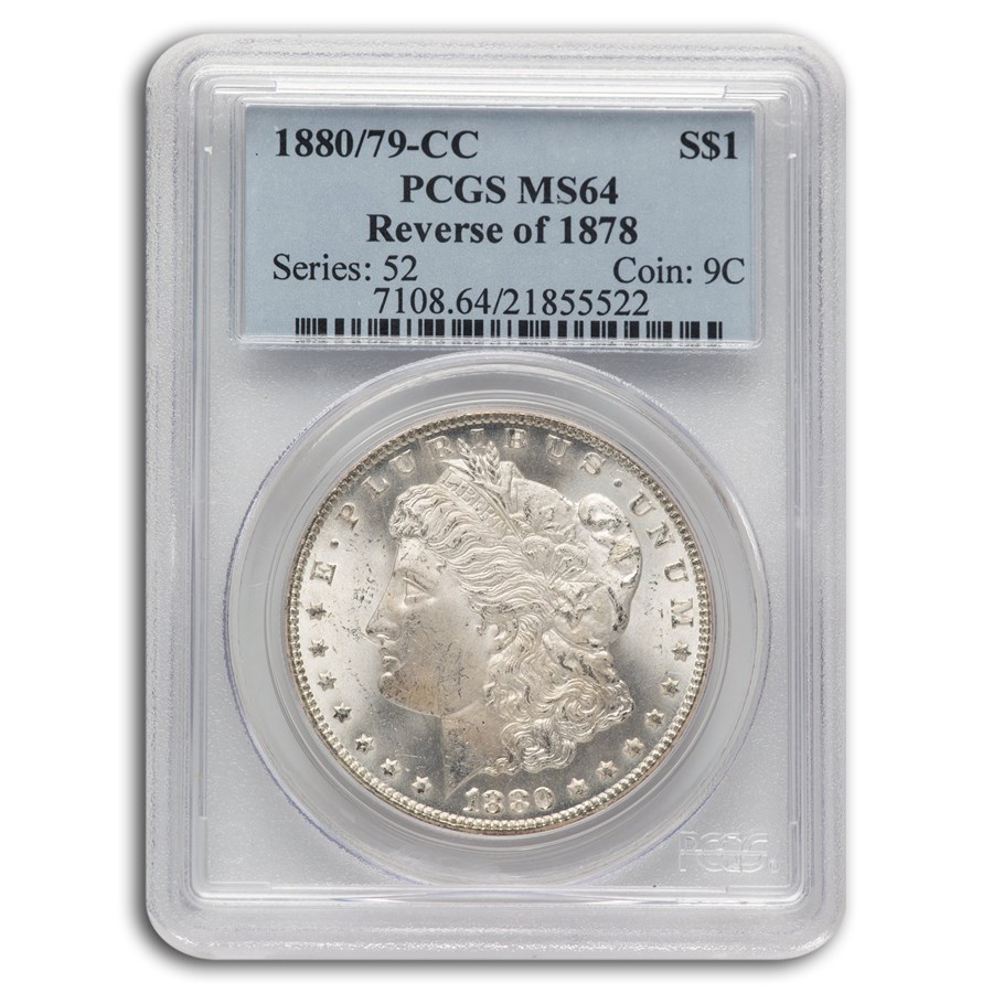 651 78 64 79 Buy 1880/79-CC Morgan Dollar Rev of 78 MS-64 PCGS | APMEX