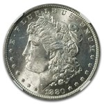 1880 8/7-O Morgan Dollar MS-64 NGC (VAM-6A Ear & Gouge)