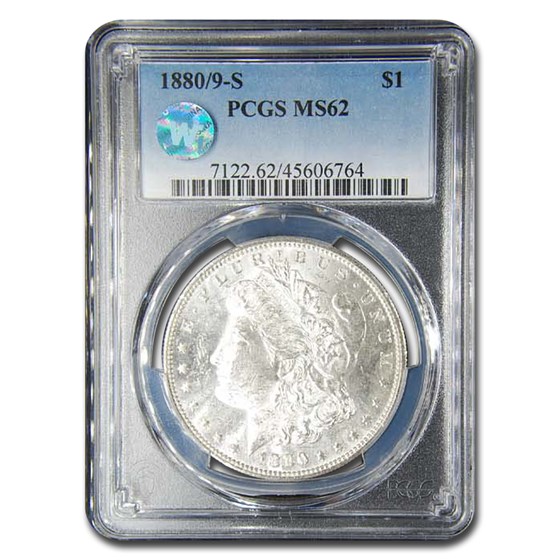 1880/9-S Morgan Dollar MS-62 PCGS 1880/9-S Morgan Dollar MS-62 PCGS