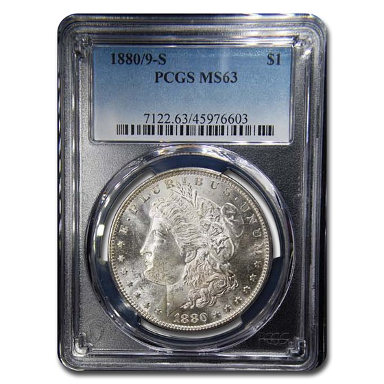 1880/9-S Morgan Dollar MS-63 PCGS 1880/9-S Morgan Dollar MS-63 PCGS