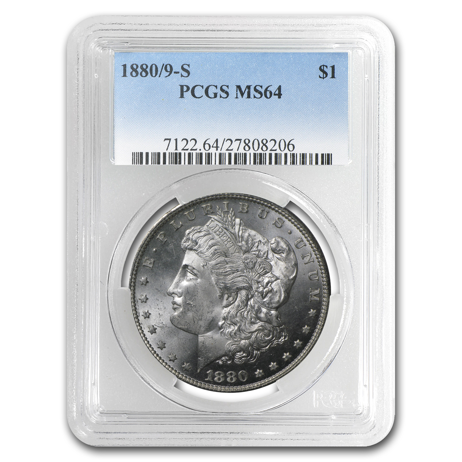 Buy 1880/9-S Morgan Dollar MS-64 PCGS (VAM-11, 0/9 Overdate Hot-50