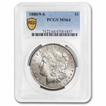 1880/9-S Morgan Dollar MS-64 PCGS