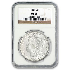 1880/9-S Morgan Dollar MS-66 NGC (VAM-11, 0/9 Overdate Hot-50) 1880/9-S Morgan Dollar MS-66 NGC (VAM-11, 0/9 Overdate Hot-50)