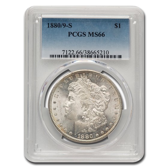 1880/9-S Morgan Dollar MS-66 PCGS 1880/9-S Morgan Dollar MS-66 PCGS