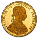 1880 Austria Gold 4 Ducat Joseph I MS-62 PCGS (PL)