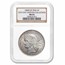 1880-B BF Peru Silver 5 Pesetas MS-64 NGC