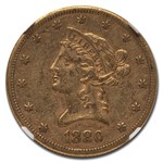 1880-CC $10 Liberty Gold Eagle AU-53 NGC