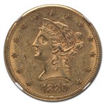 1880-CC $10 Liberty Gold Eagle MS-60 NGC