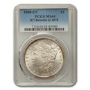 1880-CC Morgan Dollar 8/7 Morgan Dollar Rev of 78 MS-64 PCGS
