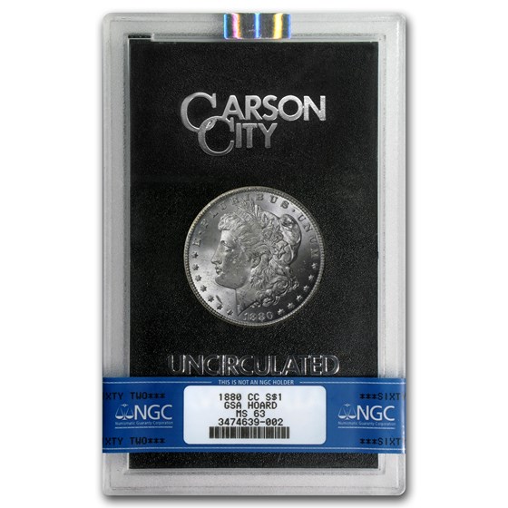 1880-CC Morgan Dollar 8/7 MS-63 NGC (VAM-9, GSA) 1880-CC Morgan Dollar 8/7 MS-63 NGC (VAM-9, GSA)