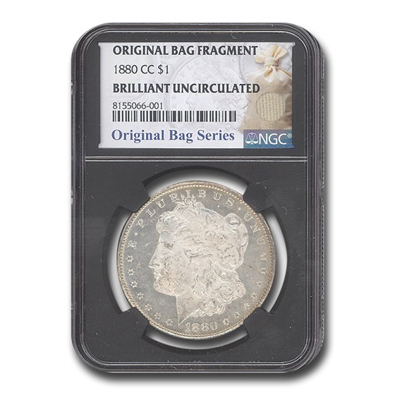 1880-CC Morgan Dollar Brilliant Unc. NGC (Original Bag Fragment)