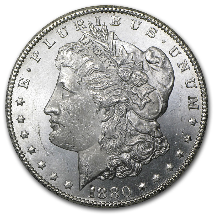 1880-CC Morgan Dollar BU