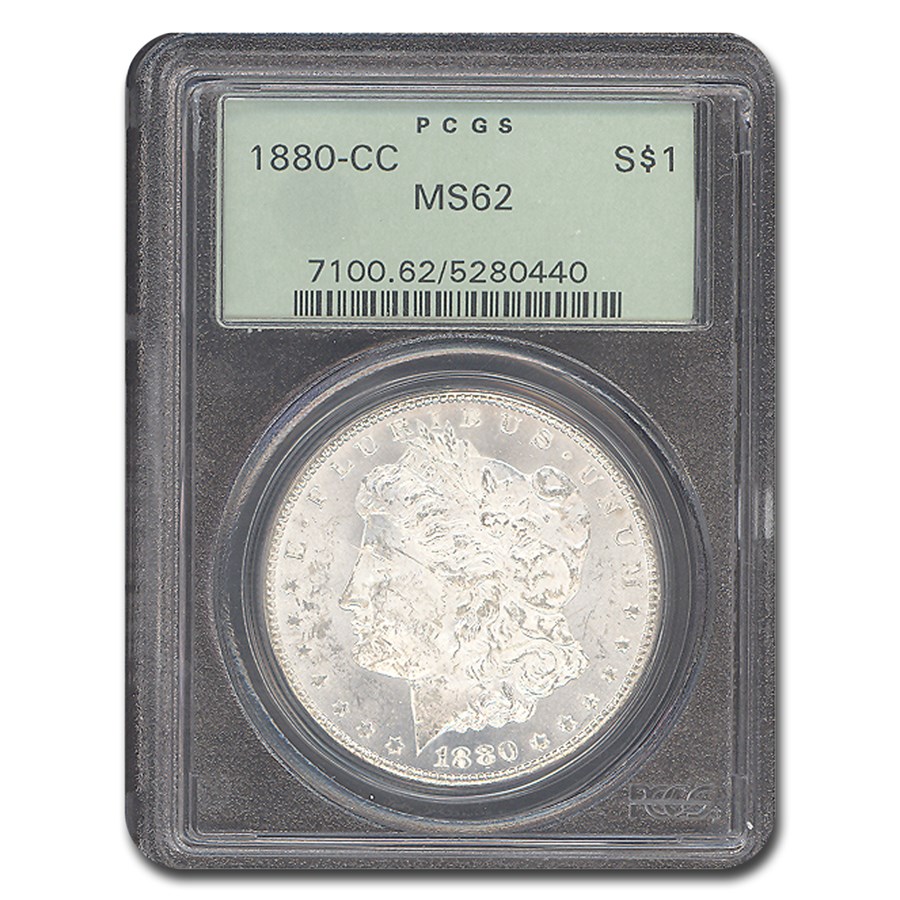 1880-CC Morgan Dollar MS-62 PCGS