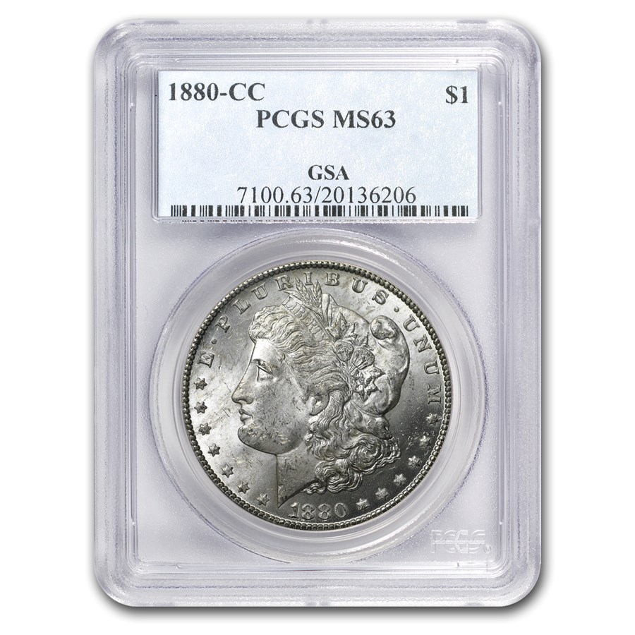 1880-CC Morgan Dollar MS-63 PCGS (GSA)