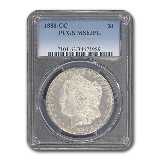 1880-CC Morgan Dollar MS-63 PCGS (PL) 1880-CC Morgan Dollar MS-63 PCGS (PL)
