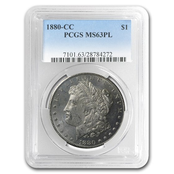 1880-CC Morgan Dollar MS-63 PL PCGS 1880-CC Morgan Dollar MS-63 PL PCGS