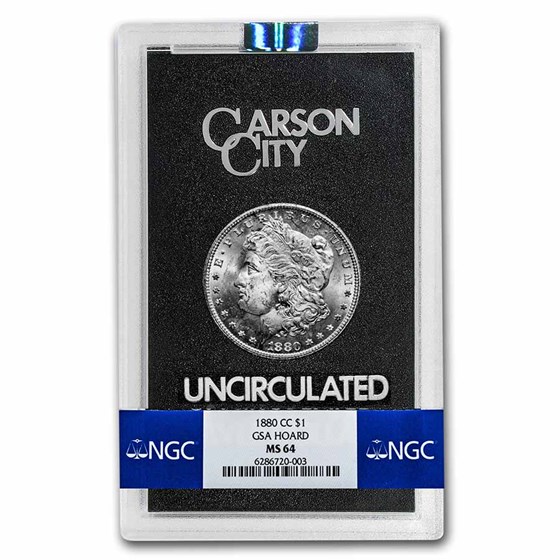 1880-CC Morgan Dollar MS-64 NGC (GSA) 1880-CC Morgan Dollar MS-64 NGC (GSA)