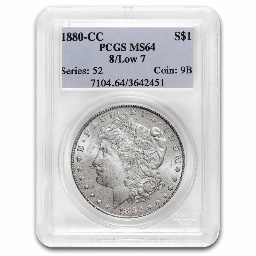 1880-CC Morgan Dollar MS-64 PCGS (8/Low 7)