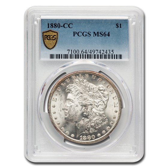1880-CC Morgan Dollar MS-64 PCGS (GSA) 1880-CC Morgan Dollar MS-64 PCGS (GSA)