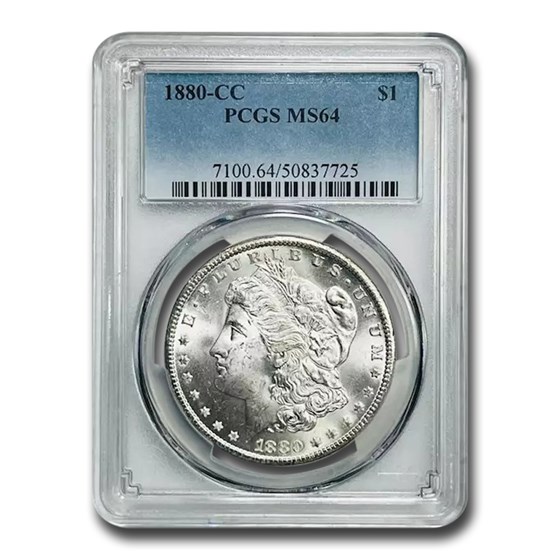 1880-CC Morgan Dollar MS-64 PCGS 1880-CC Morgan Dollar MS-64 PCGS