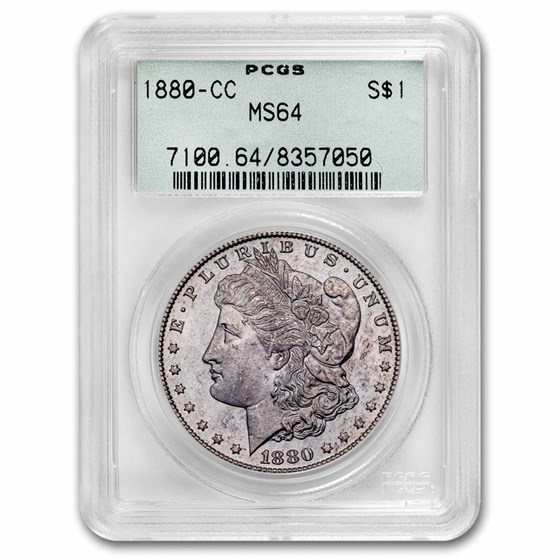 1880-CC Morgan Dollar MS-64 PCGS 1880-CC Morgan Dollar MS-64 PCGS