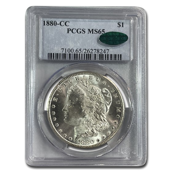 1880-CC Morgan Dollar MS-65 PCGS CAC 1880-CC Morgan Dollar MS-65 PCGS CAC