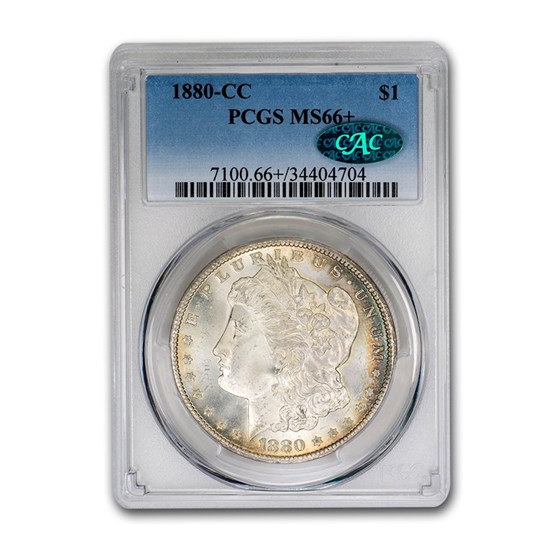 1880-CC Morgan Dollar MS-66+ PCGS CAC 1880-CC Morgan Dollar MS-66+ PCGS CAC