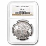 1880-CC Morgan Dollar Rev of 78 MS-62 NGC