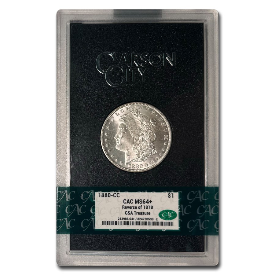 1880-CC Morgan Dollar Rev of 78 MS-64+ CACG (GSA)