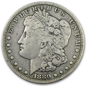1880-CC Morgan Dollar Rev of 78 VF 1880-CC Morgan Dollar Rev of 78 VF