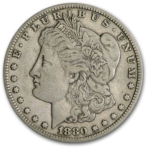 1880-CC Morgan Dollar XF 1880-CC Morgan Dollar XF