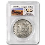 1880-CC Stage Coach Silver Dollar BU PCGS