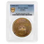 1880 France Chambery Shooting Medal MS-64 PCGS