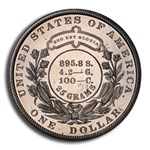 1880 Goloid Metric Pattern Dollar PR-65 Cameo PCGS (J-1650)