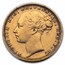 1880 Great Britain Gold Sovereign Young Victoria XF-45 PCGS