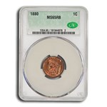 1880 Indian Head Cent MS-65 CACG (Red/Brown)