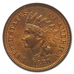 1880 Indian Head Cent MS-65 NGC (Red)