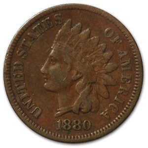 1880 Indian Head Cent VF