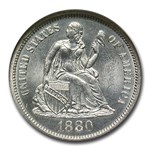 1880 Liberty Seated Dime MS-66 NGC
