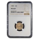 1880 Liberty Seated Dime MS-66+ NGC