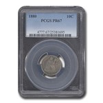1880 Liberty Seated Dime PR-67 PCGS