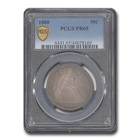 1880 Liberty Seated Half Dollar PR-65 PCGS 1880 Liberty Seated Half Dollar PR-65 PCGS