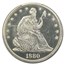 1880 Liberty Seated Half Dollar PR-66 Cameo PCGS