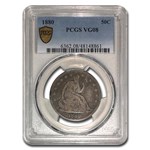 1880 Liberty Seated Half Dollar VG-8 PCGS