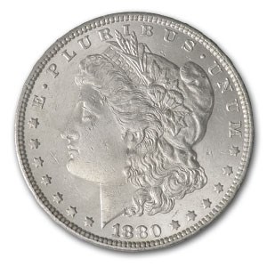 1880 Morgan Dollar BU (VAM-11, Checkmark Hot-50) 1880 Morgan Dollar BU (VAM-11, Checkmark Hot-50)