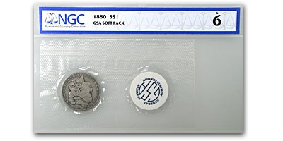 1880 Morgan Dollar Good-6 NGC (GSA Soft Pack) 1880 Morgan Dollar Good-6 NGC (GSA Soft Pack)