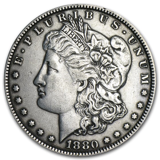 1880 Morgan Dollar Knobbed 8 XF (VAM-1A, Top-100) 1880 Morgan Dollar Knobbed 8 XF (VAM-1A, Top-100)